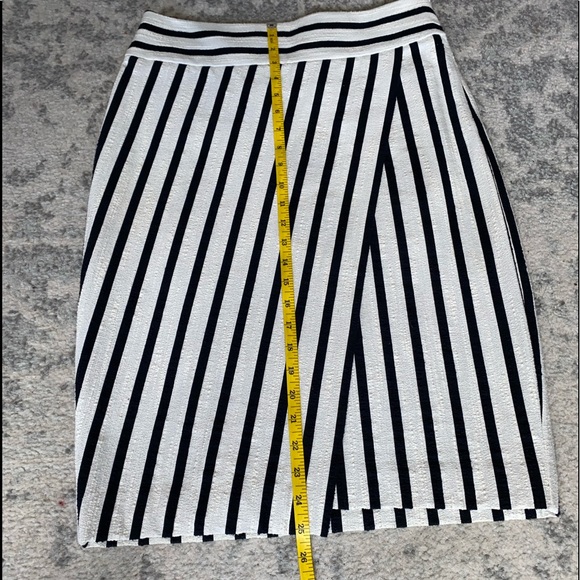 Ann Taylor Striped Cotton Faux Wrap Skirt Size 6 - Picture 12 of 16